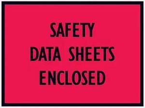 PARTNERS BRAND PL400 Tape Logic "Safety Data Sheets Enclosed" Envelopes, 5