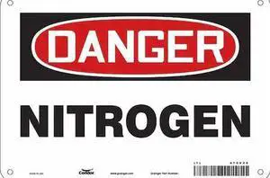 CONDOR 470V28 Safety Sign, 7 in Height, 10 in Width, Aluminum, Vertical