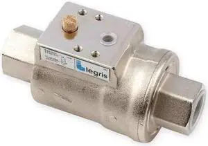 LEGRIS 4203 15 22 20 Axial Valve,FNPT,1/2" x 1/2"