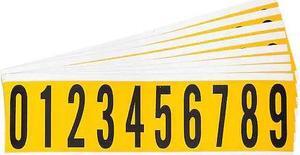 BRADY 1534-# KIT Numbers And Letters Kit,0 Thru 9,PK25