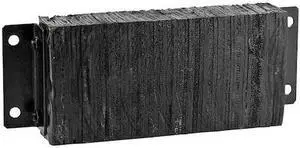 ZORO SELECT 5W825 Dock Bumper,10x4-1/2x27 In.,Rubber