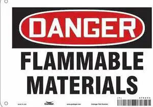 CONDOR 478H54 Danger Sign,10" Wx7" H,0.032" Thickness, 478H54