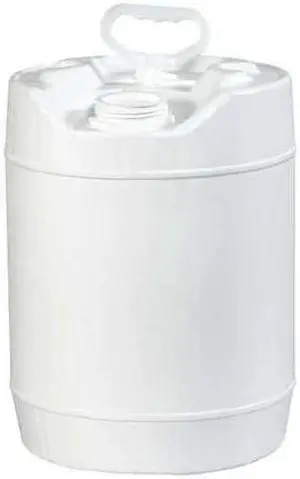 PARTNERS BRAND HAZ1075 Plastic Pail, Closed Head, 5 Gallon, White, 1/Each
