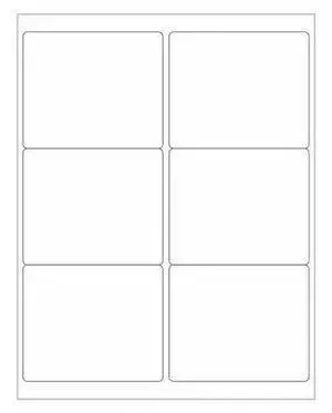 TAPE LOGIC LL266 Tape Logic Removable Rectangle Laser Labels, 4" x 3 1/3",