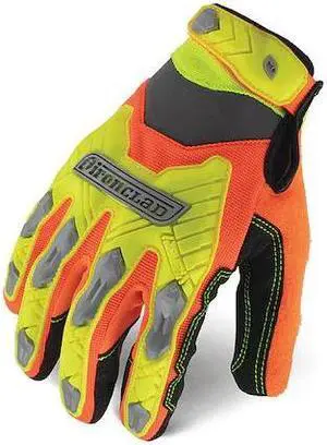 IRONCLAD IEX-HZI-04-L Impact Resistant Gloves,Adjustable,L,PR