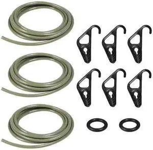 THE BETTER BUNGEE BBCC1/4BK Cargo Rope Kit,10 ft. L,1/4" W,Black