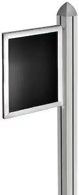 AZAR DISPLAYS 300267-SLV 8.5"W x 11"H Double-Sided Slide-in Frame for Sky Tower