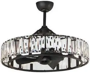 MAXIM LIGHTING 61018BK Odeon 8-Light WiFi-enabled LED Fandelight