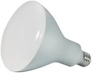 SATCO S28493 Bulb, LED, 13W, BR40, Medium, 120V, Frosted White, 40K