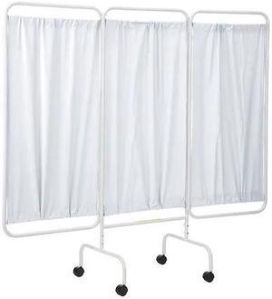 R&B WIRE PRODUCTS PSS-3C/AML/WHT Three Panel Mobile Privacy Screen with