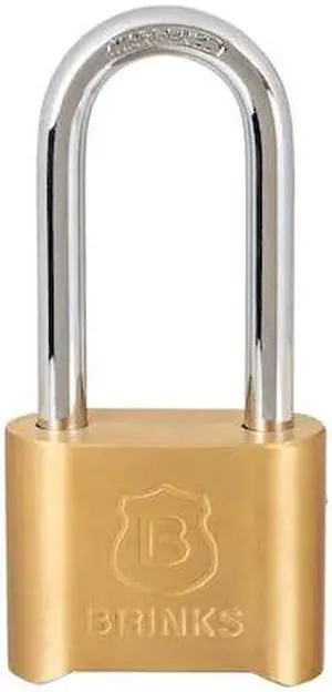 BRINKS 171-50052 Combination Padlock, Brass, 48mm, High Security, Resettable