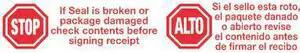 TAPE LOGIC T905P13 Tape Logic Pre-Printed Carton Sealing Tape, "Stop / Alto",