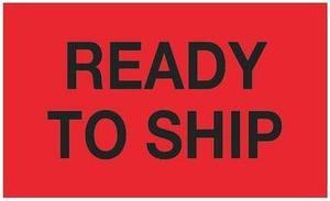 TAPE LOGIC DL1172 Tape Logic® Labels, "Ready To Ship", 3" x 5", Fluorescent