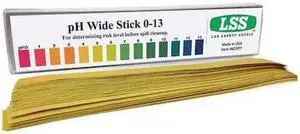 ZORO SELECT 8ZDP7 pH Wide Sticks,9x1,PK25 (Formerly Lab Safety Supply)