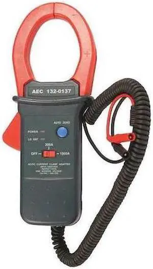 ASSOCIATED EQUIPMENT 6043 Clamp,Blue/Red,AC/DC