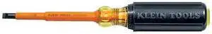KLEIN TOOLS 602-4-INS Insulated Screwdriver Slotted 1/4" 4 in Round