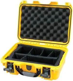 Nanuk 915-2004 Hard Plastic Waterproof Case w/padded divider, Interior (L x W x H): 13.8 in x 9.3 in x 6.2 in (915-2004)