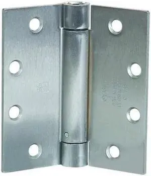 ZORO SELECT 4PA79 Spring Hinge, Steel, Full Mortise Mounting, 2 in Leaf W x 4