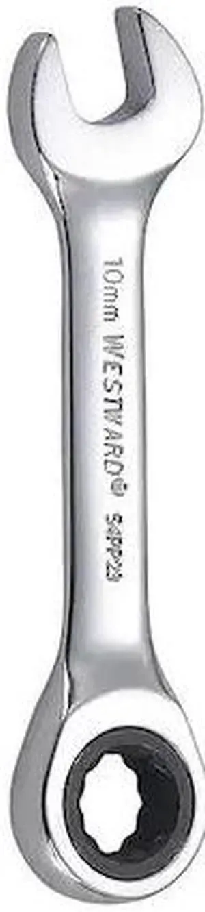WESTWARD 54PP23 Wrench, Combination/Stubby, Metric, 10mm