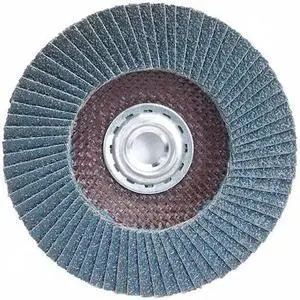 ZORO SELECT 78072775425 Flap Disc,Type 27,4-1/2" dia.,36 Grit