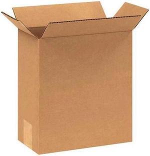 PARTNERS BRAND 849 Corrugated Boxes, 8 3/4" x 4 3/8" x 9 1/2", Kraft, 25/Bundle