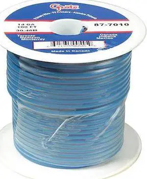 BATTERY DOCTOR 87-9110 Primary Wire, GPT, 22 AWG, 1C C, Blue, PVC, Stranded,