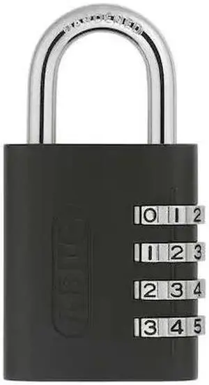 Combination Padlock,Side,Black/Silver ABUS 158KC