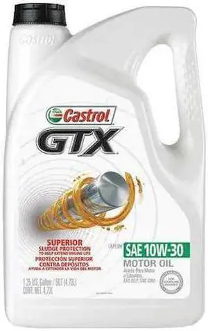 CASTROL 03093 Motor Oil, 10W-30 SAE, 5 Qt.