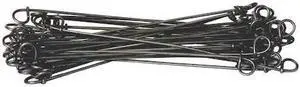 ZORO SELECT 16BA17 Double Loop Ties,16 ga.,Bare Wire,PK5000