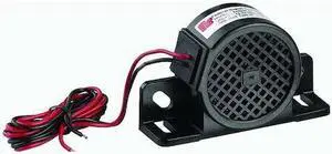 FEDERAL SIGNAL 210239-W Back Up Alarm,97dB,12 to 24VDC,Black