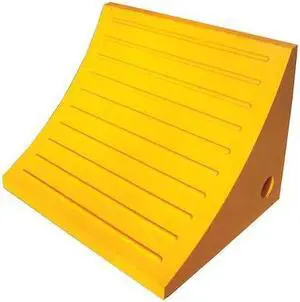 ZORO SELECT 1GUL5 Wheel Chock,15 In W x 11 In H,Yellow