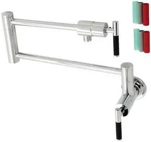 KINGSTON BRASS KS4101CKL KS4101CKL Kaiser Wall Mount Pot Filler Faucet,
