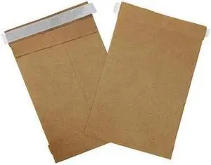 PARTNERS BRAND B803SS25PK Self-Seal Padded Mailers, No 0, 6" x 10", Kraft, PK25