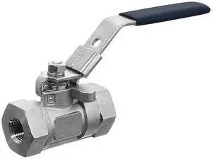 USA INDUSTRIALS ZUSA-VLV-50 Manual 2-Way Ball Valve,NPT,304 SS