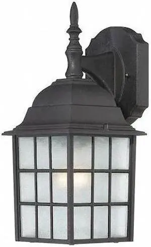NUVO 60-3482 Adams 1-Light 14 in. Outdoor Wall with Frosted Glass NUVO 60-3482 Adams 1-Light 14 in. Outdoor Wall with Frosted Glass