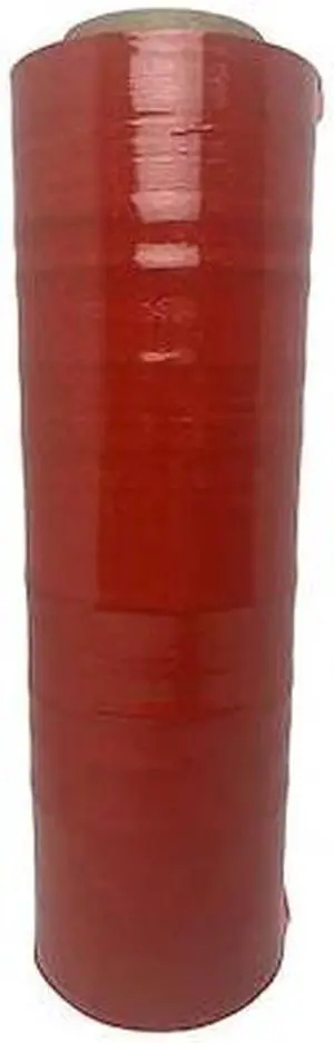 ZORO SELECT 15C007 Hand Stretch Wrap 18" x 1500 ft., Cast Style, Red