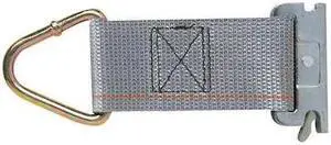 KINEDYNE 660001-2PKGRA Rope Tie-Off,Steel,6 in. L,2 in. W,PK2