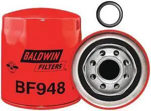 BALDWIN FILTERS BF948 Fuel Filter,4-3/8 x 3-25/32 x 4-3/8 In