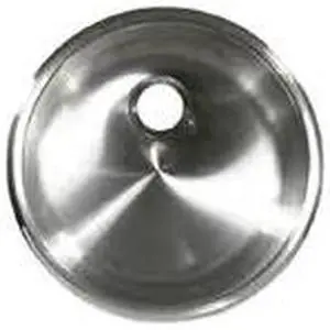 SCANDVIK 10242 Cylindrical Sink; Mirror Finish; 11-5/8"