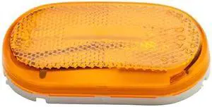 GROTE 46713 Marker Lamp,Oval With Reflector,Yellow