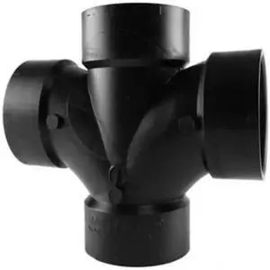 CHARLOTTE PIPE AND FOUNDRY CO. 1WHU8 Double San. Tee,1-1/2 In Hub CHARLOTTE PIPE AND FOUNDRY CO. 1WHU8 Double San. Tee,1-1/2 In Hub