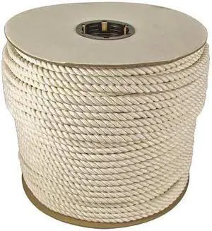 ZORO SELECT CTF08-01 Rope,Cotton,1/2in Dia,300 ft.