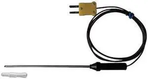 ZORO SELECT 5RMF5 Lance Tip Immersion Temp Probe,Type K