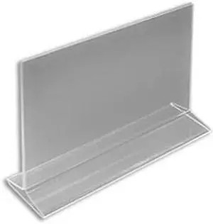 AZAR DISPLAYS 142718 11"W x 7"H Top-Load Two Sided Sign Holder, PK10