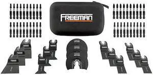 FREEMAN P55BBK P55BBK 55-Piece Impact Driver Bits and Oscillating Blades Kit