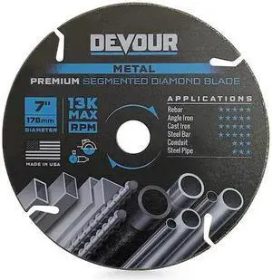 DEVOUR NT070ME 7" PREMIUM Diamond Metal Cutting