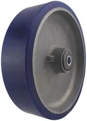 ZORO SELECT 29XU80 Caster Wheel,Polyurethane,8 in.,1500 lb.