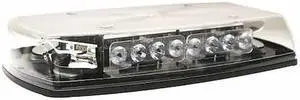 ECCO 5597CA Mini Lightbar, LED, Amber/Clear, 15" L