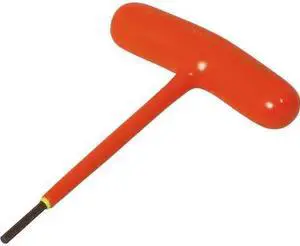 GRAY TOOLS 68607-I 7/64" S2 T-handle Hex Key, 1000V Insulated