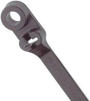 TY-RAP TY537MX Cable Tie, 14 in L, 3-1/2 in Max Bundle Dia., Black, Nylon 6/6,